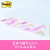 「スリーエム(3M) ポストイット フィルムふせん 付箋 透明見出し 44mm×12mm マルチカラー7 1箱 688MC-7」の商品サムネイル画像4枚目
