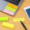 「コクヨ タックメモ 蛍光色 付箋 75×25mm メ-1303N-Y 1セット（20冊：2冊入×10パック）」の商品サムネイル画像4枚目