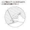 「コクヨ キャンパスノートのように使えるバインダー（2×2リング） B5 26穴 グレー ルーNP704M 1セット（5冊）」の商品サムネイル画像5枚目
