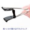 「アスクル　軽く開けるダブルクリップ　大　ブラック　1ケース(100個:10個入×10箱)　幅32mm  オリジナル」の商品サムネイル画像2枚目