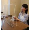 「アーテック 飛沫防止透明軽量パーテーション 小 1.0mm厚 H500×W350×D100mm 51078 1セット(本体1枚 スタンド」の商品サムネイル画像5枚目
