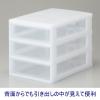 「サンコープラスチック エルピス A5浅型3段クリア A5 A-503W 1セット（4台：1台×4）」の商品サムネイル画像5枚目