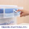 「サンコープラスチック エルピス A5浅型3段クリア A5 A-503W」の商品サムネイル画像3枚目