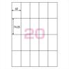 「コクヨ プリンタを選ばないはかどりラベル A4 20面 KPC-E1201-20 1セット(66枚:22枚入×3袋)」の商品サムネイル画像8枚目