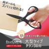 「プラス はさみ フィットカットカーブ 大型 ベタつかない チタン3D刃 ブラック 35237 1本」の商品サムネイル画像2枚目