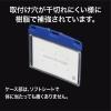 「オープン工業 名札用ケース ソフト ヨコ名刺 青 NX-100P-BU 1セット(5枚)」の商品サムネイル画像4枚目