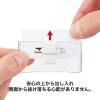 「オープン工業 U型名札 クリップ＆安全ピンタイプ 65mm幅 透明 U-60 1セット（10個）」の商品サムネイル画像5枚目
