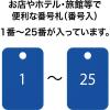 「オープン工業 スチロール番号札 1~25 青 BF-54-BU 1箱」の商品サムネイル画像2枚目