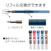 「ぺんてる ゲルインクボールペン エナージェル 0.4mmニードルチップ 青 ノック式 シルバー軸 BLN74-C 1箱（10本）」の商品サムネイル画像8枚目