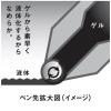 「ぺんてる ノック式エナージェルインフリー 0.5mm ブラック BLN75TL-A 1セット(10本)」の商品サムネイル画像3枚目