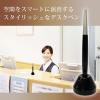 「アスクル 受付ペン＆スタンドII ブラック 0.7mm ASーBA69ーBK 1組  オリジナル」の商品サムネイル画像4枚目