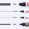 「油性ペン マジックインキNo.500 細書き 黒 寺西化学工業 M500-T1」の商品サムネイル画像4枚目