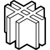 「アーテック 十字型固定パーツ3個組 飛沫防止パーテーション 拡張用 机上 感染防止 51232 1セット(12個:3個×4)」の商品サムネイル画像2枚目