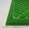 「ベストコ 玄関マット 45×75cm グリーン 泥落とし 水洗いOK グラススタイルマット 芝生調 ND-613 4975970249802 1個」の商品サムネイル画像3枚目