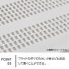 「平安伸銅工業 突っ張り棚 メッシュ マットホワイト 耐荷重27〜13kg 幅65〜95cm TNR-M 1個」の商品サムネイル画像6枚目