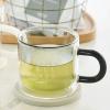 「【LAKOLE/ラコレ】 ダブルウォールガラスマグカップ グレー」の商品サムネイル画像2枚目