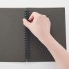 「無印良品 リフィルノート 本体 クラフト表紙 A5　20穴 ダークグレー 1セット（1冊×2） 良品計画」の商品サムネイル画像5枚目
