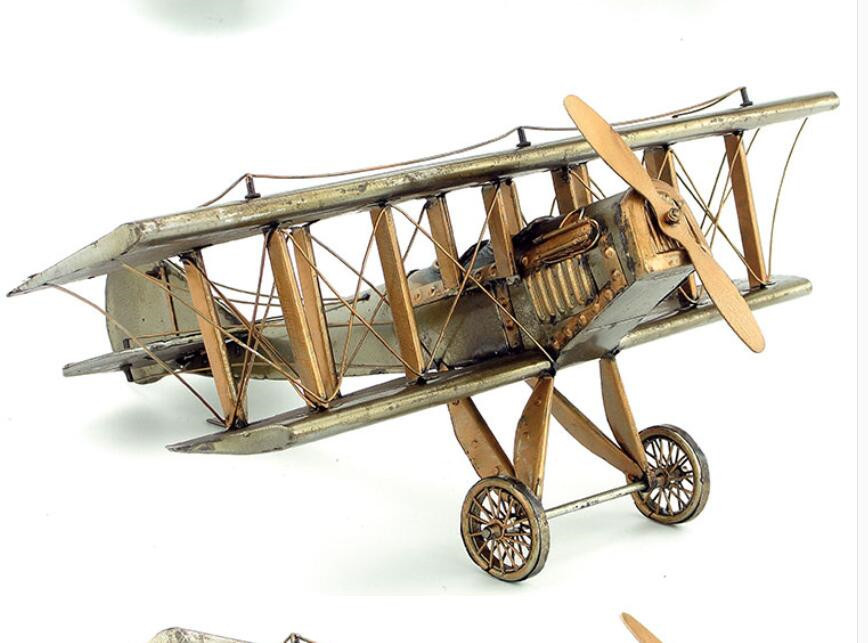 クラシックカー 複葉機 機関車 ブリキ製 模型飛行機 ビンテージ 