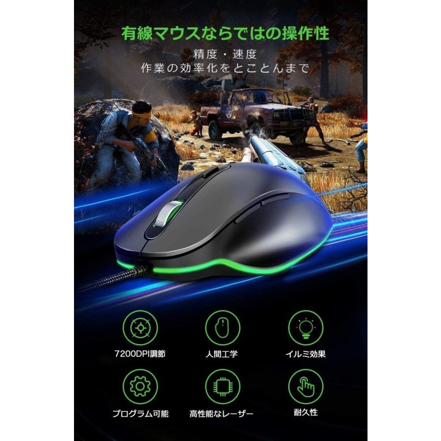 通販でクリスマス Fps 4段階dpi切替 B1a704sbhe Ps4 ゲーミングマウス Pubg 有線マウス 高