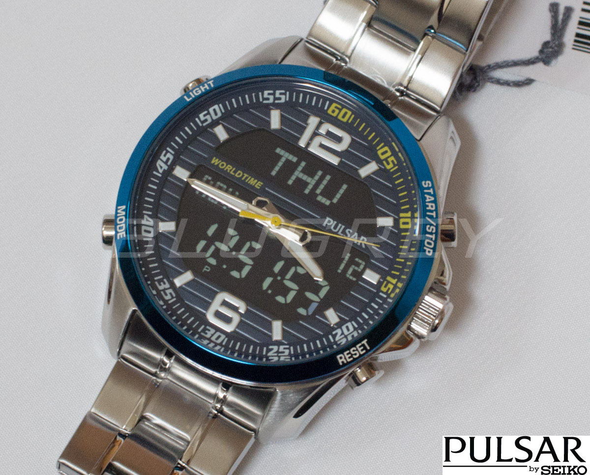 充実の品 SEIKO PULSAR PZ4021X1 セイコー アナデジ デジアナ 腕時計