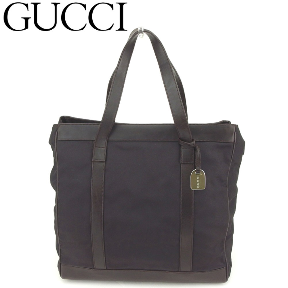 ラスト1点 グッチ トートバッグ トート ハンドバッグ プレートタグ付き Gucci 中古 T8186 Brand Depot 通販 Yahoo ショッピング 일본구매대행 직구 바이박스