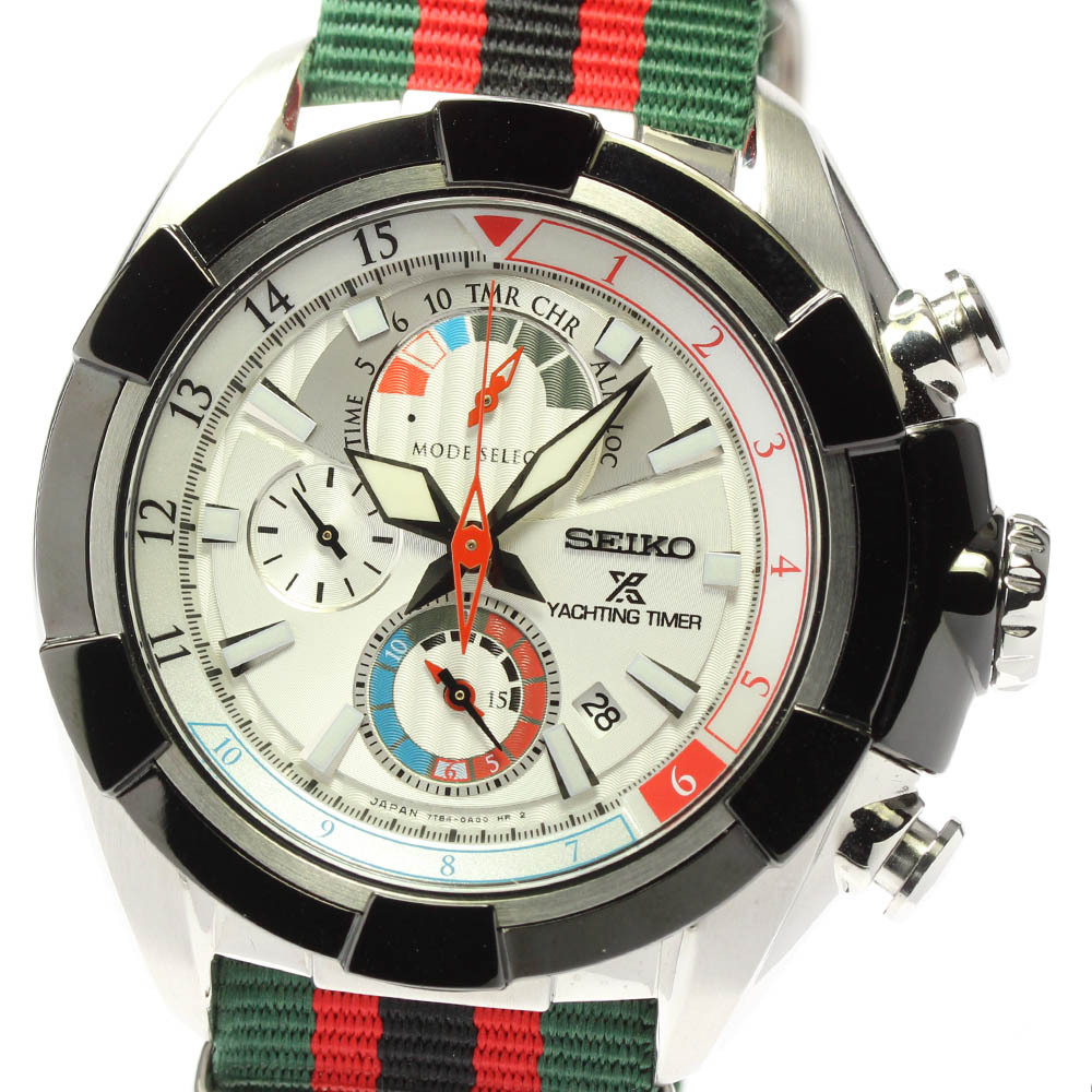 SEIKO ☆良品【SEIKO】セイコー ヨットタイマー クロノグラフ デイト 