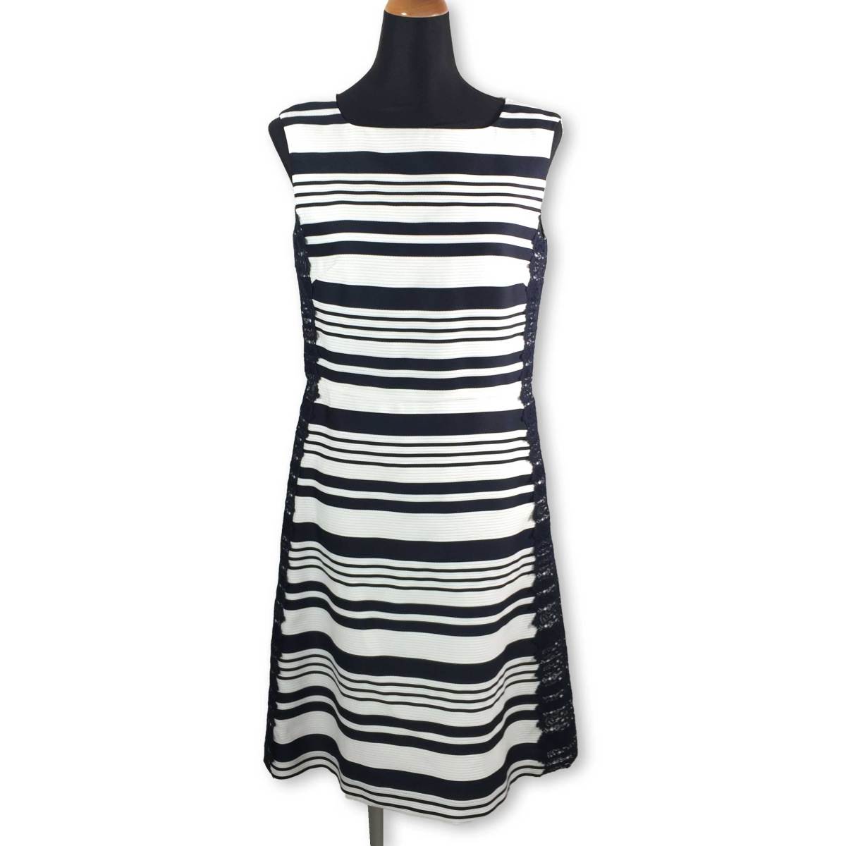 サマーセール レナウン レステラ Lestera レースボーダーノースリーブワンピース a001wop ブランド古着フクル 通販 Yahoo ショッピング 일본구매대행 직구 비드통