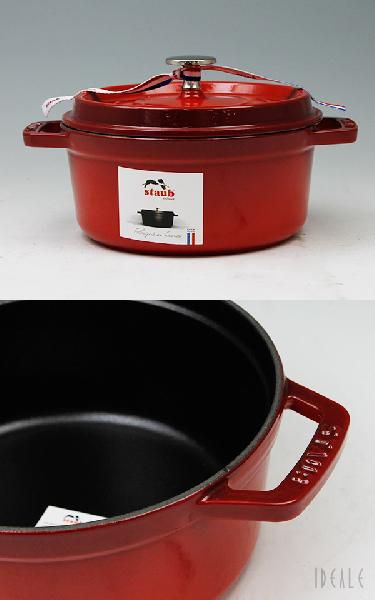 Staub ストウブ ココット ラウンド 18cm チェリーレッド 06 Staub ストウブ ココット ラウンド 18cm チェリーレッド 06