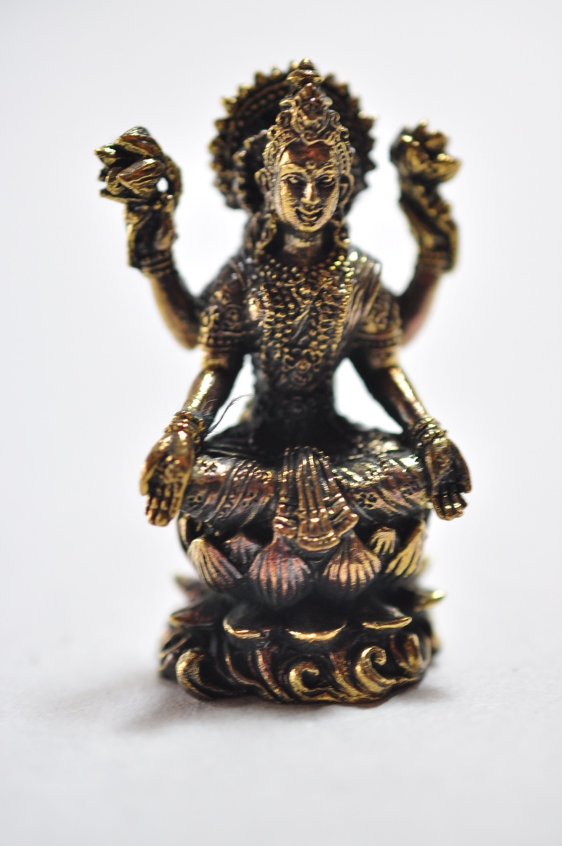 ラクシュミー 吉祥天 ミニメタル仏像 【送料無料】BT063 C367