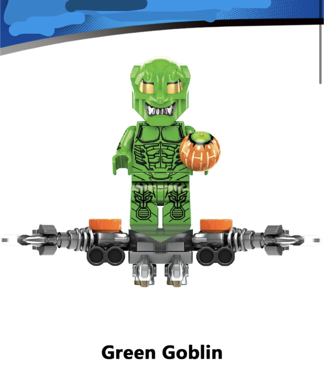 コスビ　スパイダーマン　ドクターオクトパス　グリーンゴブリン　5体セット スパイダーマン グリーンゴブリン ドクターオクトパス ミニフィグ 8体