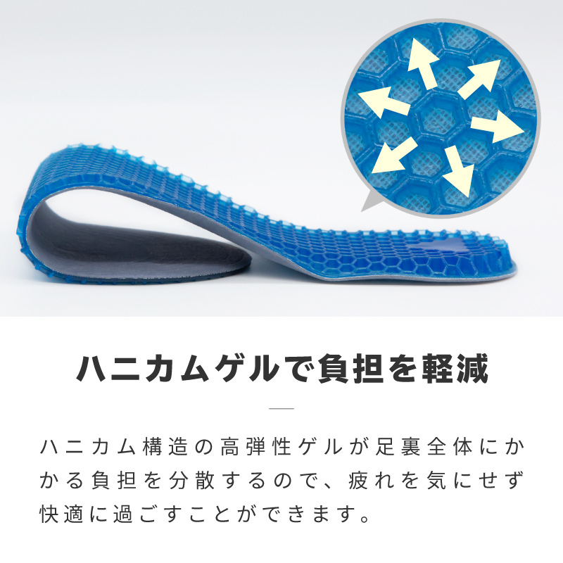 ハニカムインソール 中敷き メンズ 左右セット 衝撃吸収 ゲルインソール 選べる2サイズ 靴 レディース ハニカム構造ジェル 22-25cm 高弾性 25.5-28.5cm ハニカムインソール 中敷き メンズ 左右セット 衝撃吸収 ゲルインソール 選べる2サイズ 靴 レディース ハニカム構造ジェル 22-25cm 高弾性 25.5-28.5cm