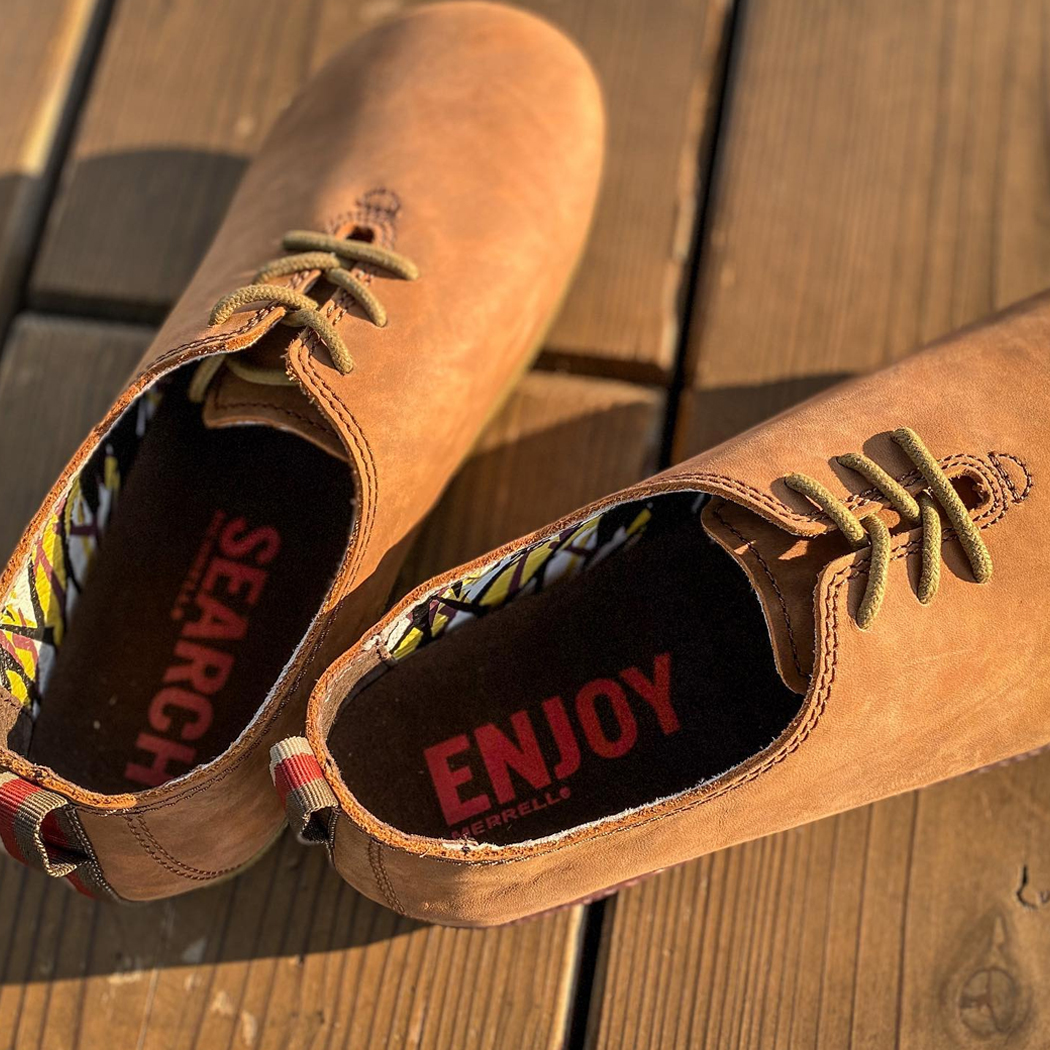 MERRELL(メレル) ムートピアロー モカシン MERRELL メレル MOOTOPIA LACE ムートピア レース LIGHT BROWN