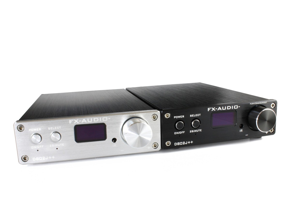 FX-AUDIO- D802J++ [ブラック] デジタル3系統24bit/192kHz対応+