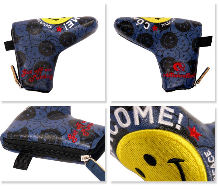 コモコーメ パターカバー ピンタイプ ニコちゃん 花柄 シャビー 錆 イラスト 刺繍 ファスナー Pcbl19 お洒落なゴルフセレクト2 通販 Yahoo ショッピング 일본구매대행 직구 재팬24