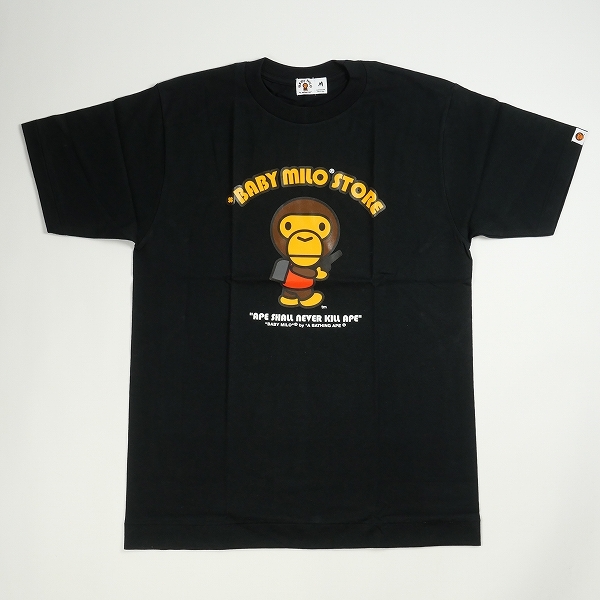 ア ベイシング エイプ A Bathing Ape Baby Milo Store Tシャツ 黒 Size M 新古品 未使用品 ブランド古着の買取販売stay246 通販 Yahoo ショッピング 일본구매대행 직구 미스터스토어