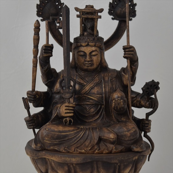 木彫り 仏像 八臂弁財天 フィギュア 八臂弁財天像 座像 仏教美術 木彫り 仏像 八臂弁財天 フィギュア 八臂弁財天像 座像 仏教美術