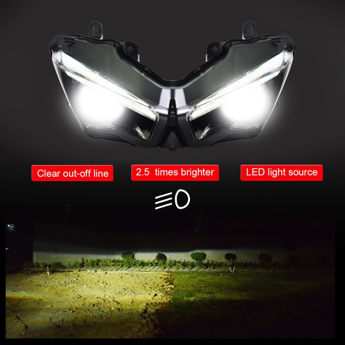 カワサキ】【Zシリーズ】【KINGTECH】LEDヘッドライト
