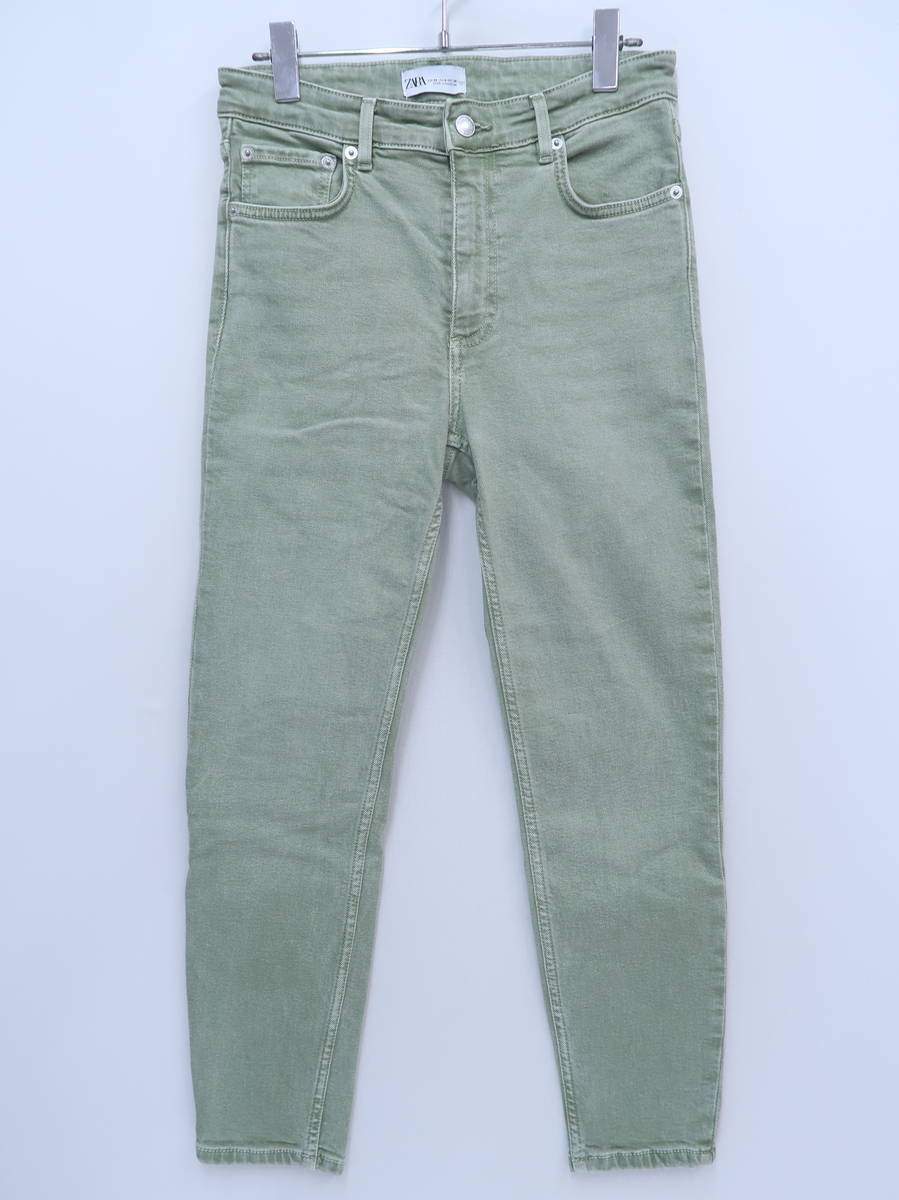 Zara ザラ ハイライズスキニーデニムパンツ 緑 レディース Aランク 38 委託倉庫から出荷 At 23 ブランド品の買取販売 Wanboo 通販 Yahoo ショッピング 일본구매대행 직구 위시박스
